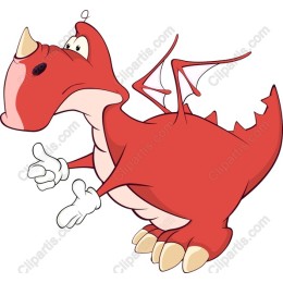 Playful Red Dragon