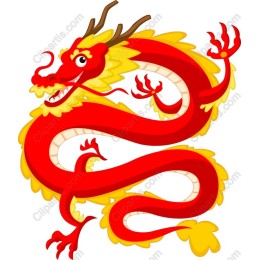Vibrant Red Dragon