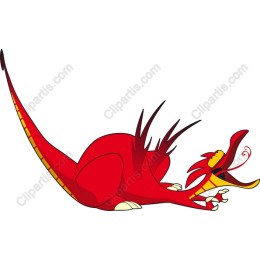 Vibrant Red Dragon