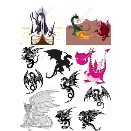 Dragon Clipart Bundle: Mystical