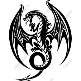 Black Dragon Clipart