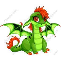 Adorable Green Dragon