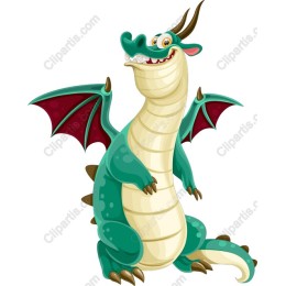 Charming Cartoon Dragon