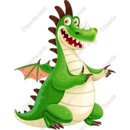 Playful Cartoon Dragon