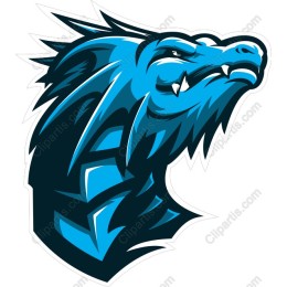 Fierce Blue Dragon