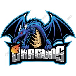 Fierce Blue Dragon