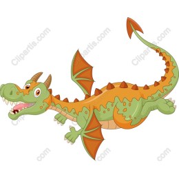 Charming Cartoon Dragon