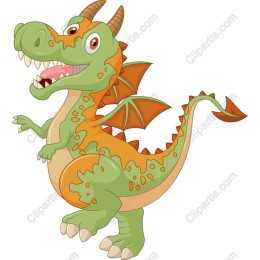 Charming Cartoon Dragon