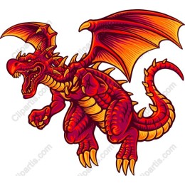 Fierce Red Dragon