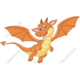Adorable Orange Dragon