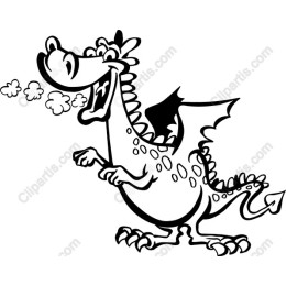 Playful Cartoon Dragon