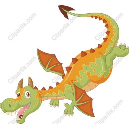 Charming Cartoon Dragon