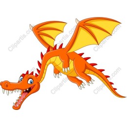 Whimsical Cartoon Dragon