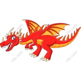 Vibrant Cartoon Dragon