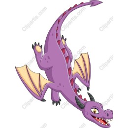 Charming Purple Dragon