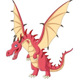 Vibrant Red Dragon