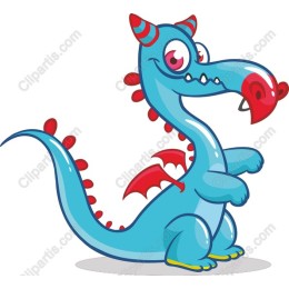 Whimsical Cartoon Dragon