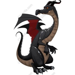 Fierce Black Dragon