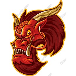 Fierce Red Dragon