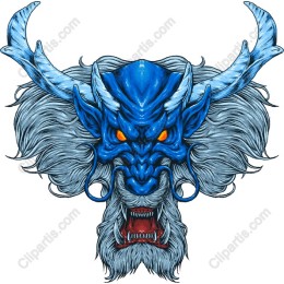 Blue Dragon Head