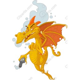 Playful Cartoon Dragon