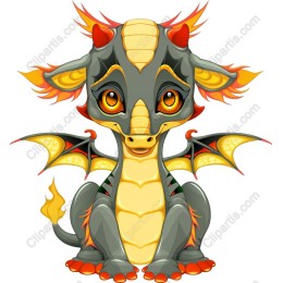 Charming Cartoon Dragon
