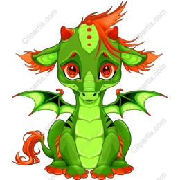 Cute Green Dragon