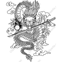 Fierce Japanese Dragon