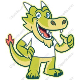 Cheerful Dragon Character