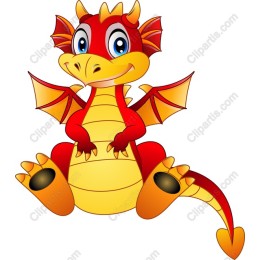 Cheerful Cartoon Dragon
