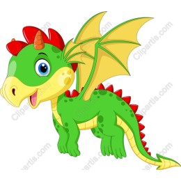 Adorable Cartoon Dragon