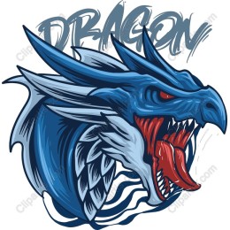 Fierce Blue Dragon