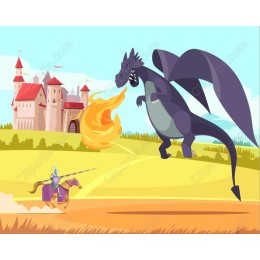 Epic Knight vs Dragon Fantasy