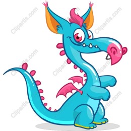 Whimsical Cartoon Dragon