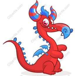 Playful Cartoon Dragon