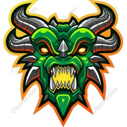 Green Demon Mask