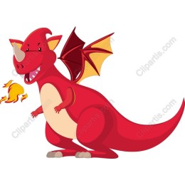 Playful Red Dragon