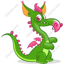 Vibrant Cartoon Dragon