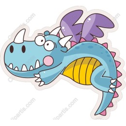 Whimsical Cartoon Dragon
