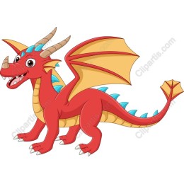 Vibrant Cartoon Dragon