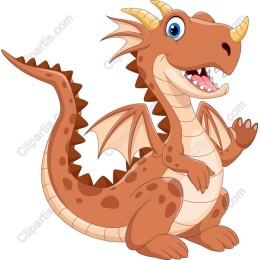Cheerful Cartoon Dragon