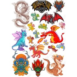 Dragon Clipart Bundle - Vivid