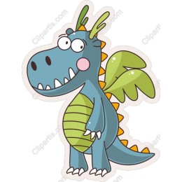 Playful Blue Dragon