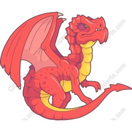 Vibrant Red Dragon