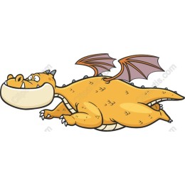 Whimsical Cartoon Dragon