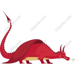 Fierce Red Dragon