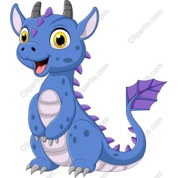 Adorable Blue Dragon