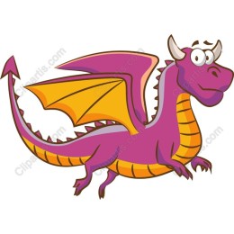 Playful Purple Dragon