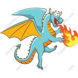 Playful Cartoon Dragon