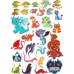 Dragon Clipart Collection - High-Quality Set
